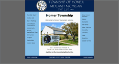 Desktop Screenshot of homertownship.org