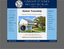 Tablet Screenshot of homertownship.org